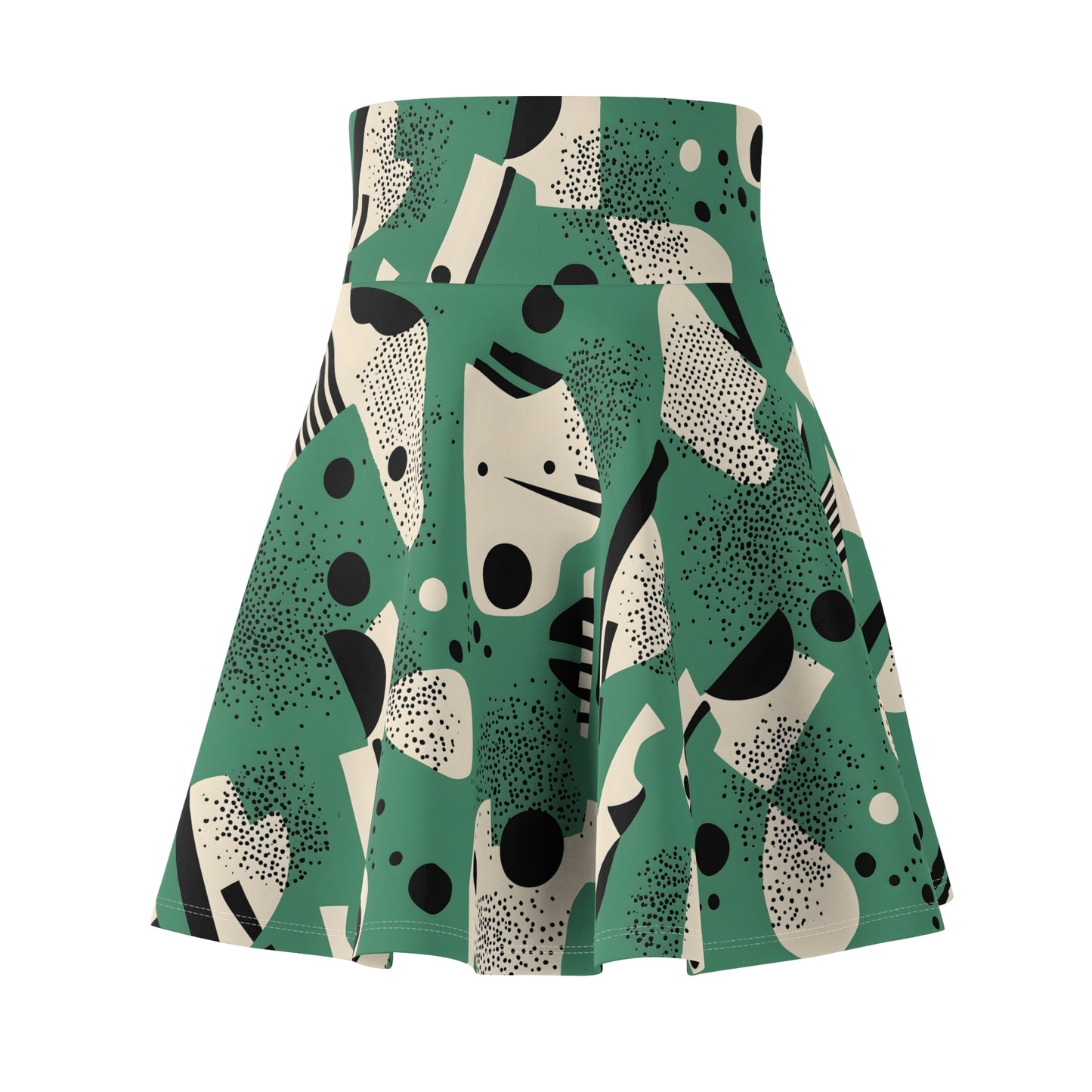 Women's Skater Skirt Memphis Green 01