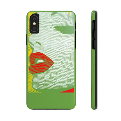 Tough Phone Cases Pop Art Modern Edge 01 Green