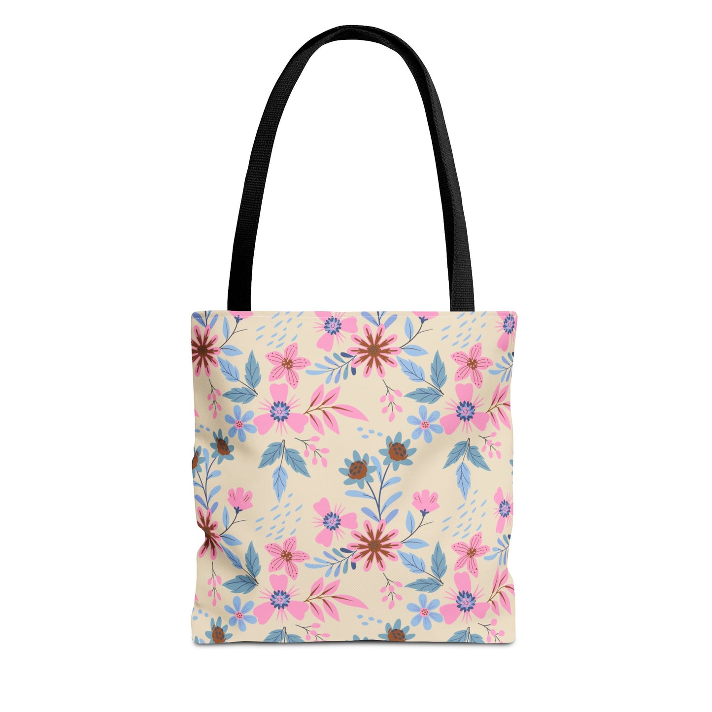 Tote Bag - Floral - Beige