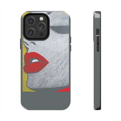 Tough Phone Cases Pop Art Modern Edge 01 Gray