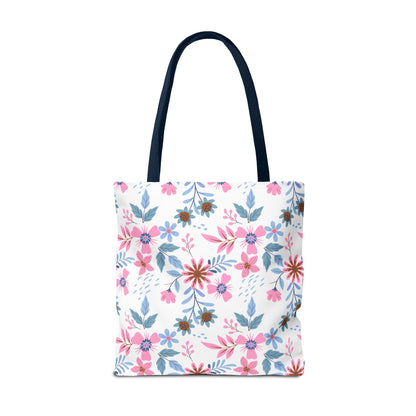 Tote Bag - Floral - White