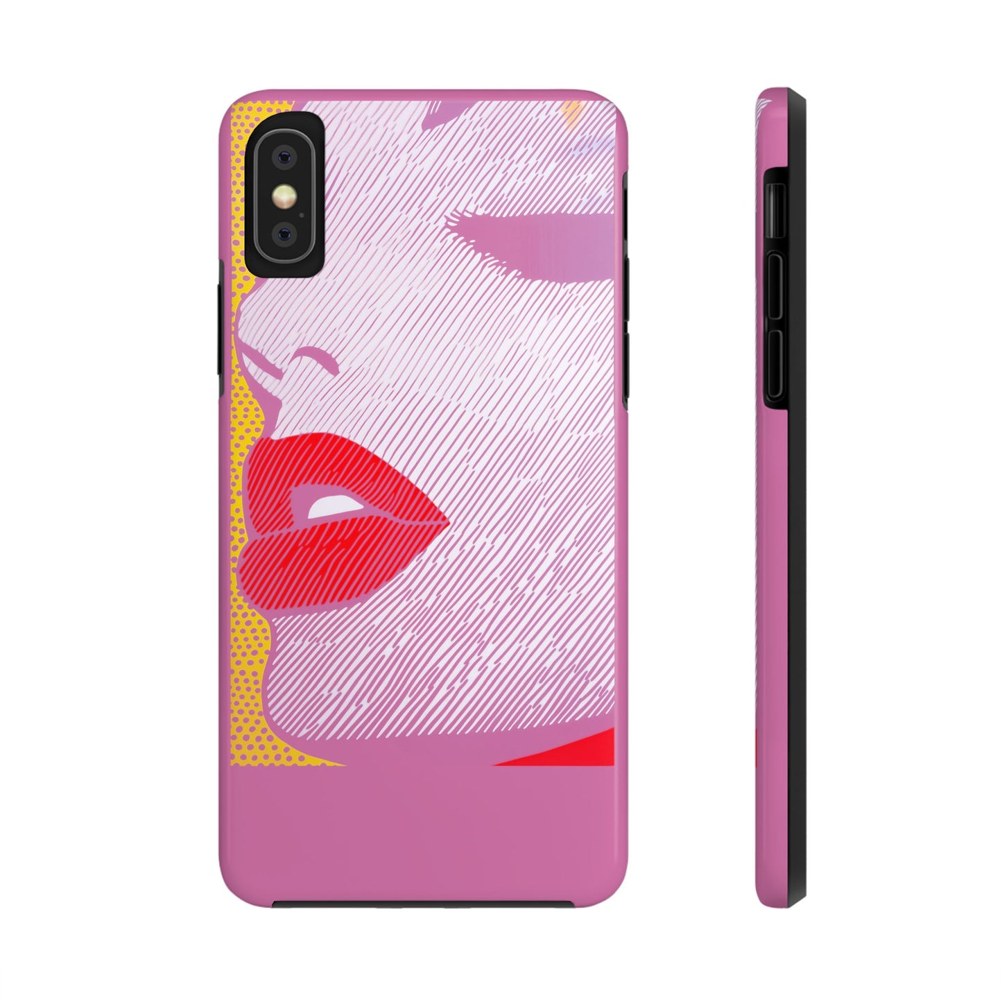 Tough Phone Cases Pop Art Modern Edge 01 Pink