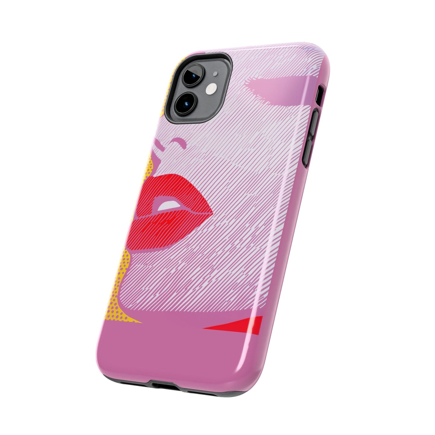 Tough Phone Cases Pop Art Modern Edge 01 Pink