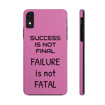 Tough Phone Cases,  Just Saying Pink 01 Custom Design Fun Unique Cover, a Gift for Tech Lover