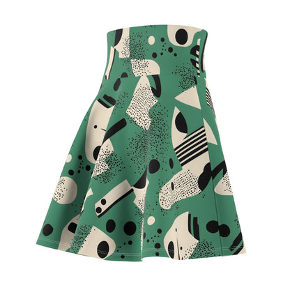 Women's Skater Skirt Memphis Green 01