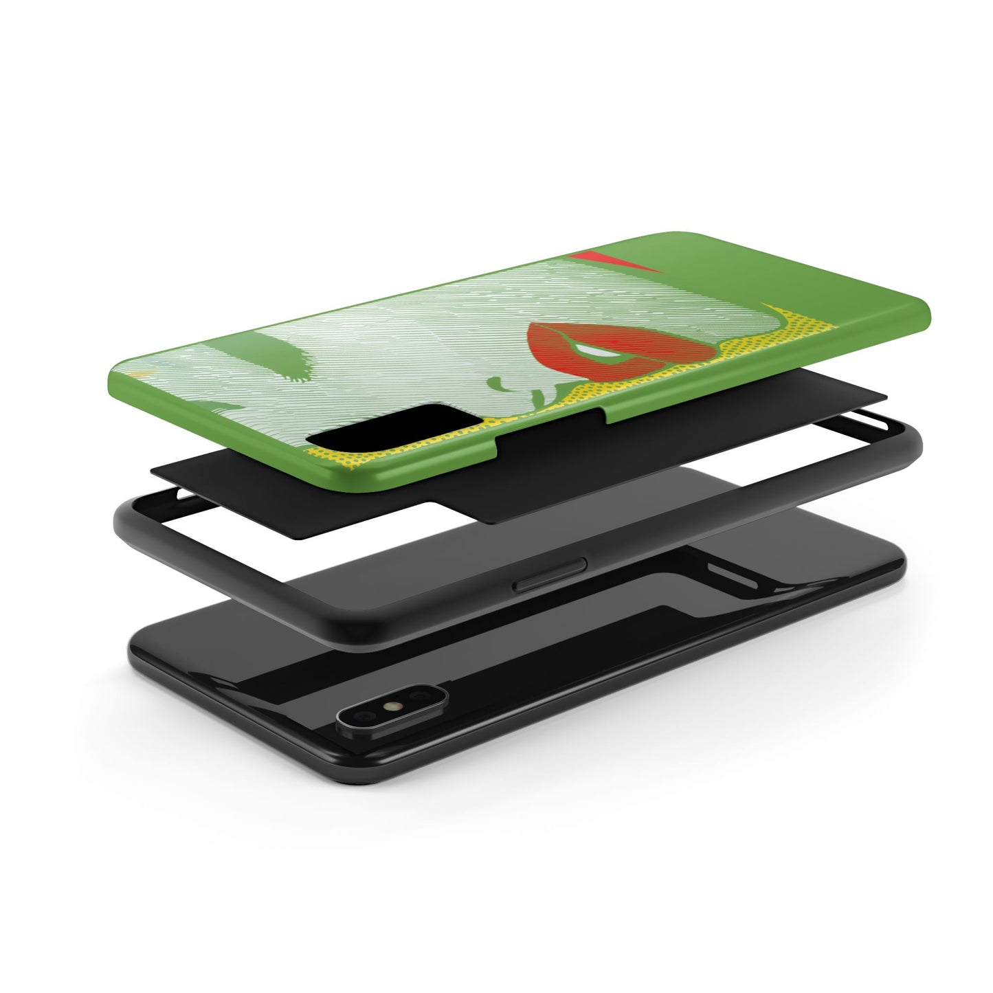 Tough Phone Cases Pop Art Modern Edge 01 Green