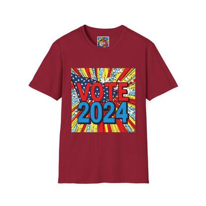 Unisex Softstyle VOTE 2024 3 2024 election shirts