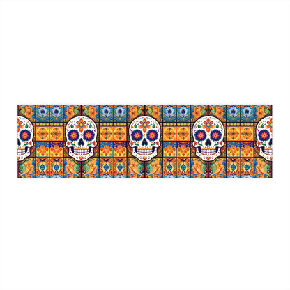 Sugar Skull Bumper Stickers 022 Day of the Dead Dia de Los Muertos, Halloween Decor - Car Decals, Laptop Stickers