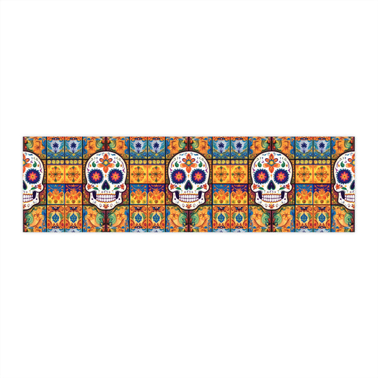 Sugar Skull Bumper Stickers 022 Day of the Dead Dia de Los Muertos, Halloween Decor - Car Decals, Laptop Stickers