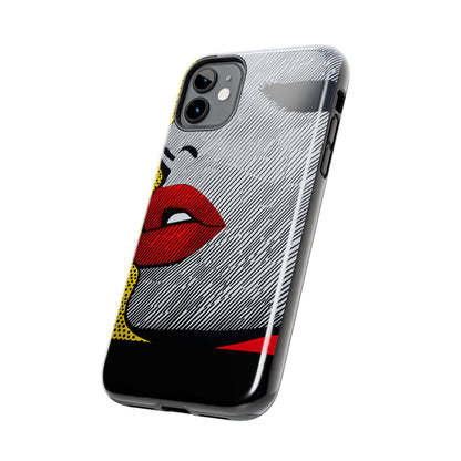 Tough Phone Cases Pop Art Modern Edge 01 Black