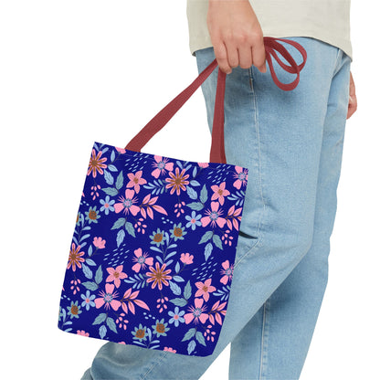 Tote Bag - Floral - Navy