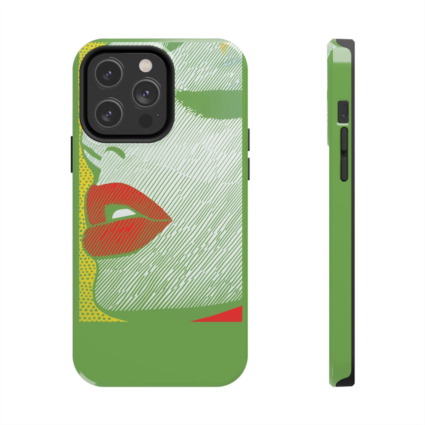 Tough Phone Cases Pop Art Modern Edge 01 Green