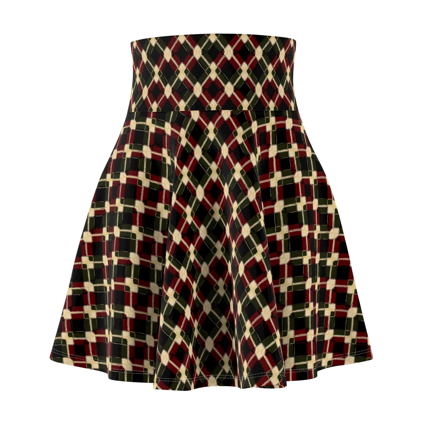 Women's Skater Skirt Diamond Argyle 0004