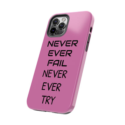 Tough Phone Cases, Just Saying Pink 05 Custom Design Fun Unique Cover, a Gift for Tech Lover