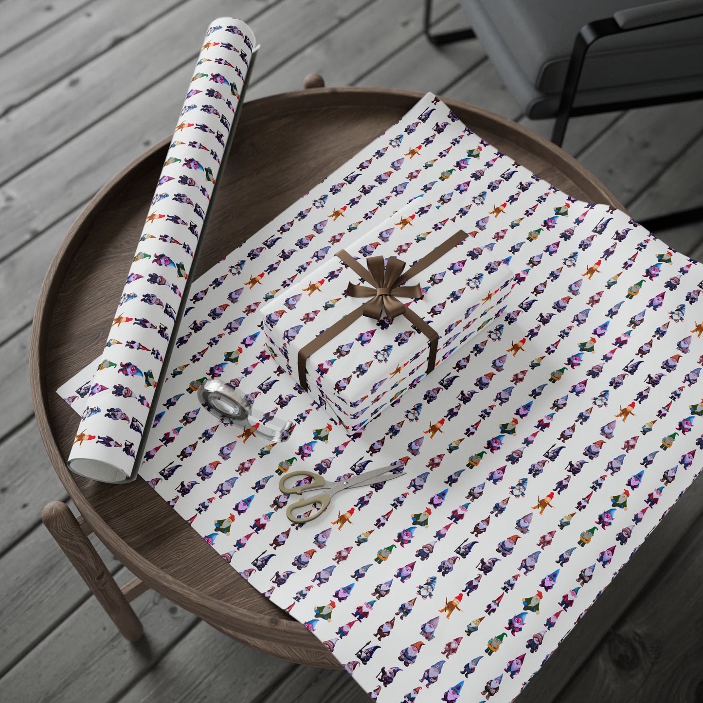 White-Gnome  Wrapping Papers