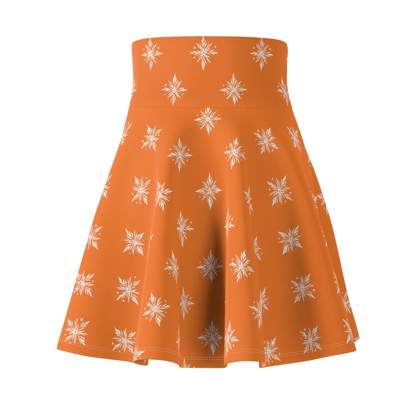 Women's Skater Skirt Geometric Snowflake Crusta