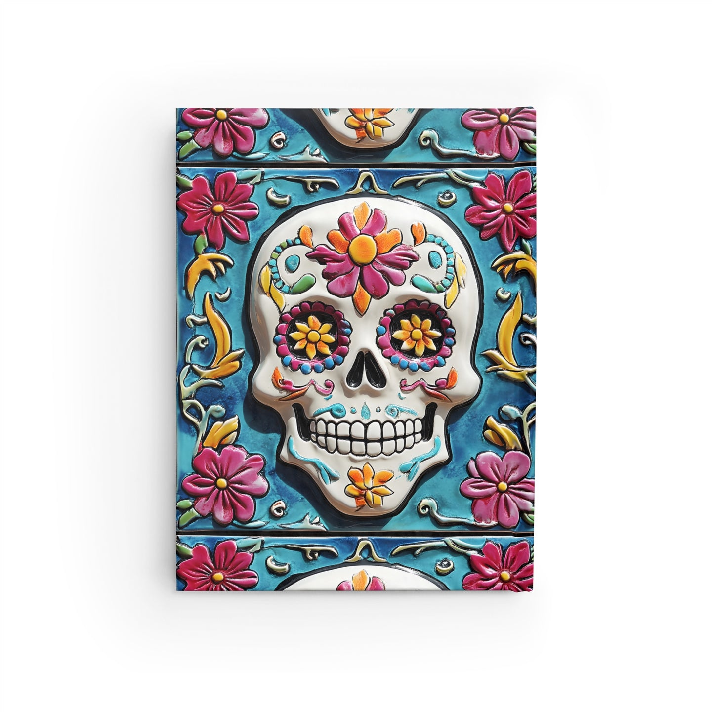 Sugar Skull 01 Blank Journal Day of the Dead Dia de Los Muertos Notes Diary Art