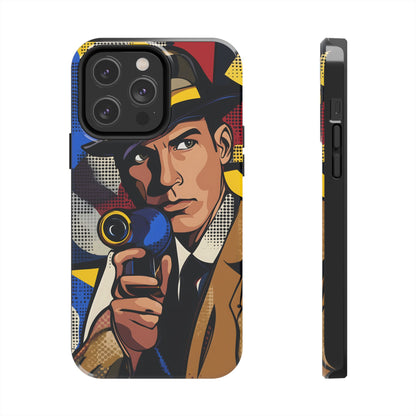 Tough Phone Cases Pop Art Modern Edge Guy Noir 01