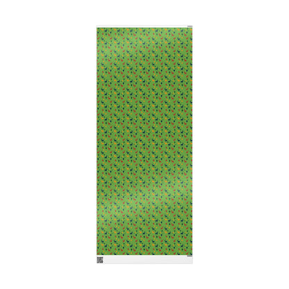 Wrapping Papers Christmas Reindeer Green