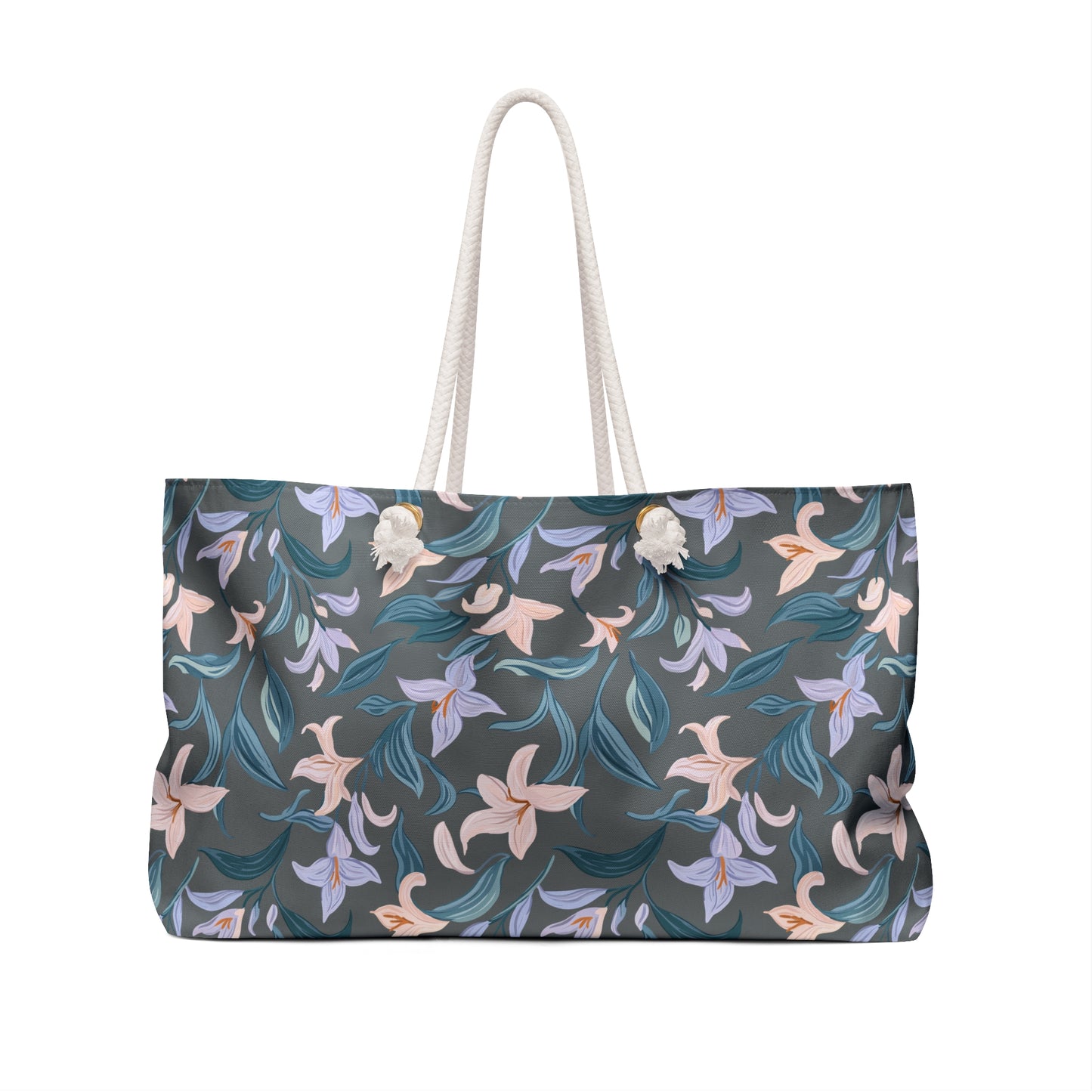 Weekender Bag - Flower Bloom - Grey