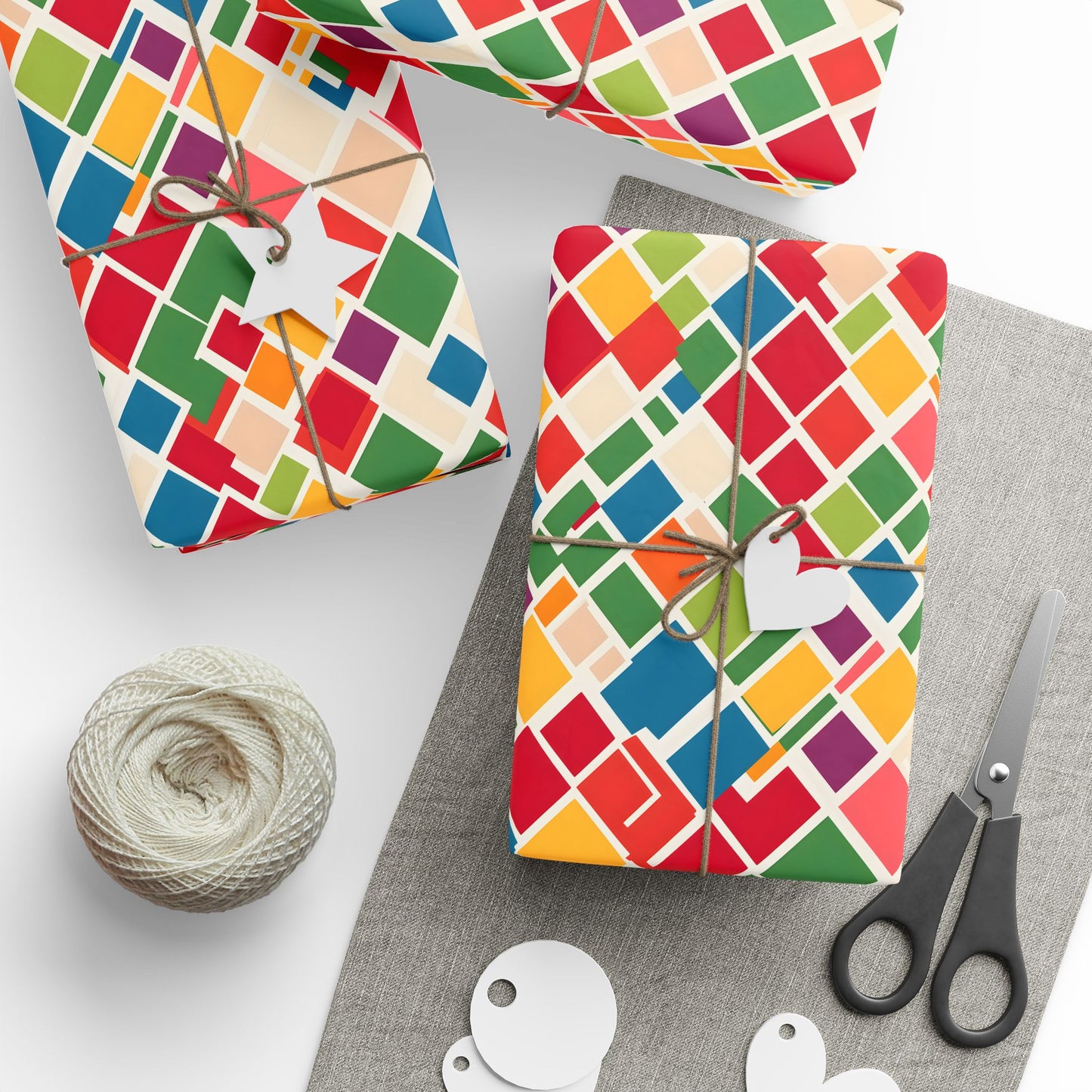 Wrapping Papers Christmas Diamond Mosiac