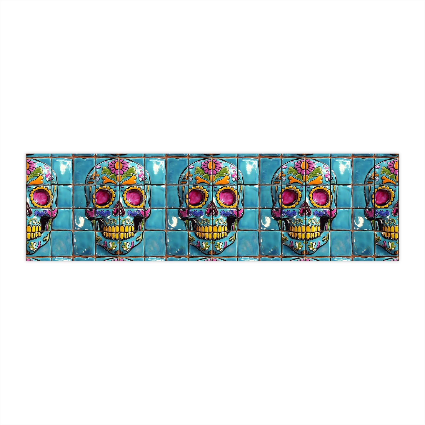 Sugar Skull Bumper Stickers 014, Day of the Dead Dia de Los Muertos, Halloween Decor - Car Decals, Laptop Stickers