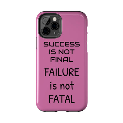 Tough Phone Cases,  Just Saying Pink 01 Custom Design Fun Unique Cover, a Gift for Tech Lover