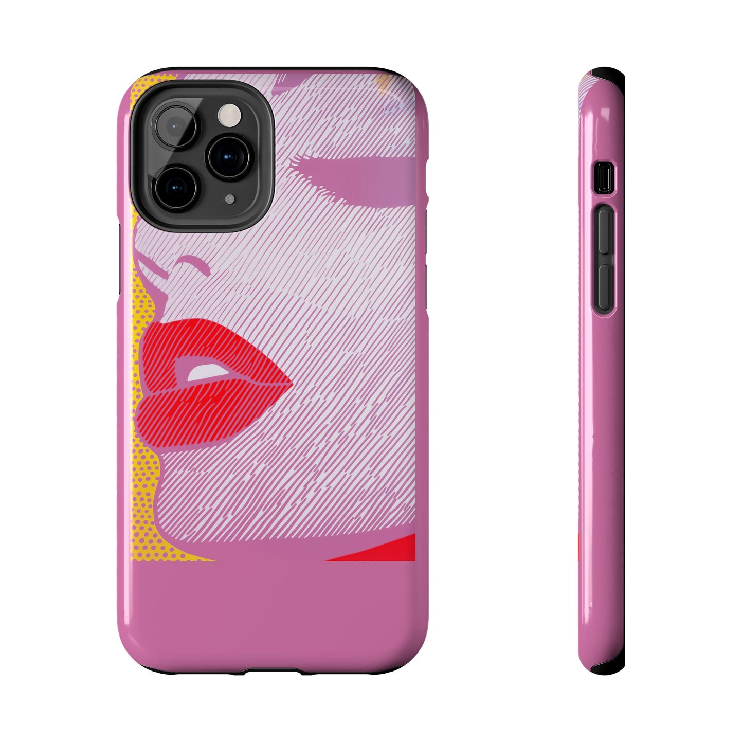 Tough Phone Cases Pop Art Modern Edge 01 Pink