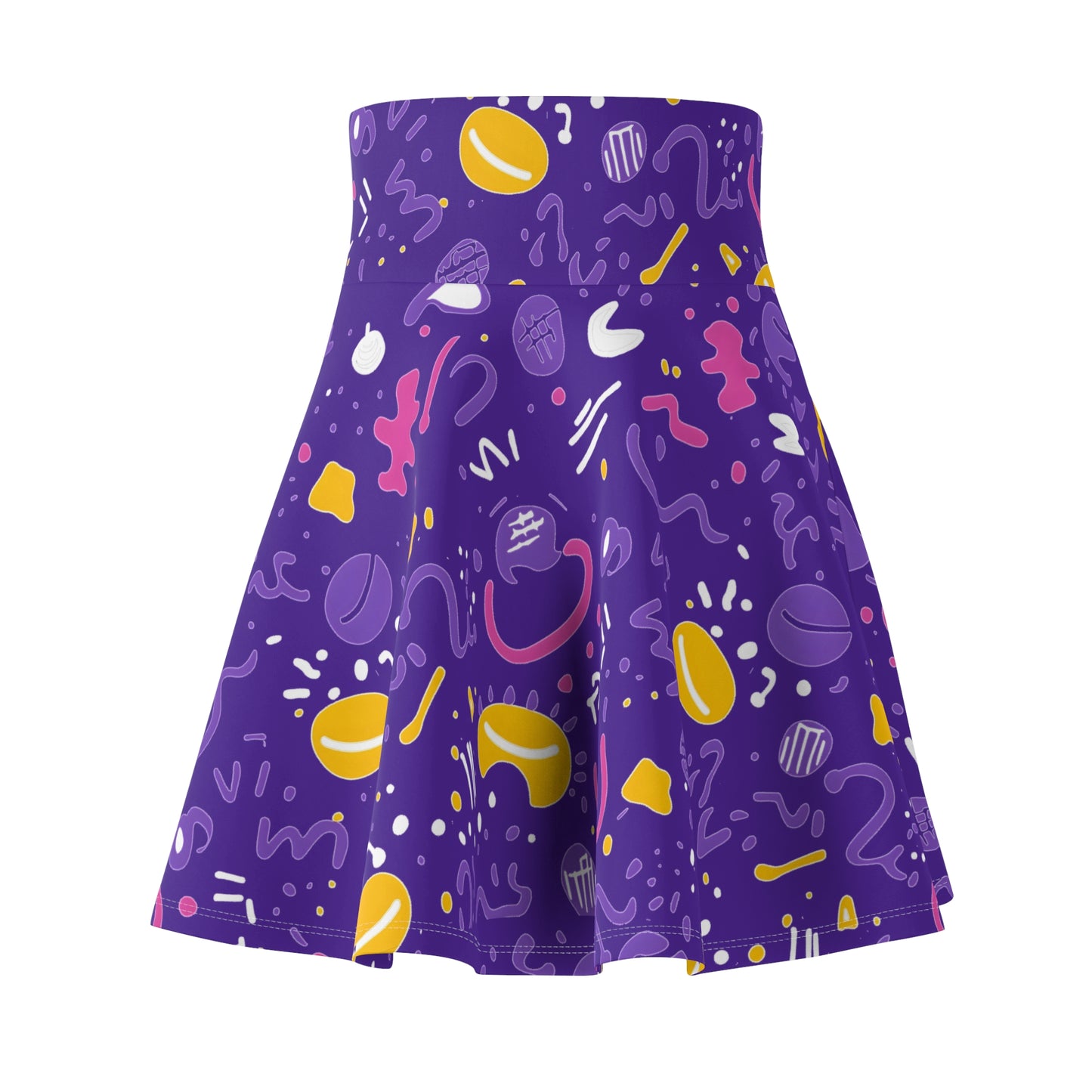 Women's Skater Skirt Memphis Purple 02