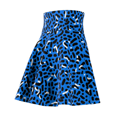 Women's Skater Skirt Memphis Blue 02