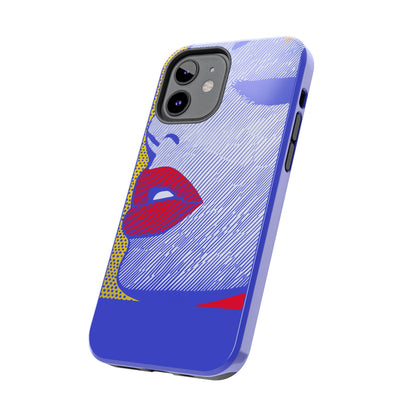 Tough Phone Cases Pop Art Modern Edge 01 Blue