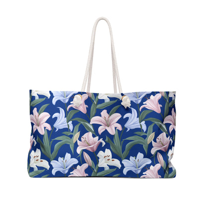 Weekender Bag - Flower Floret - Blue