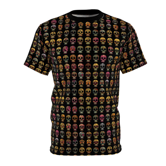 Sugar Skull  05 Unisex Cut & Sew Tee  Day of the Dead Dia de Los Muertos