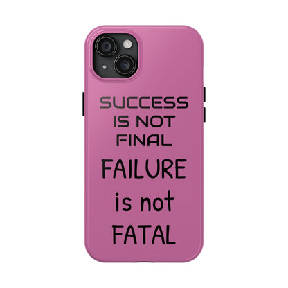 Tough Phone Cases,  Just Saying Pink 01 Custom Design Fun Unique Cover, a Gift for Tech Lover