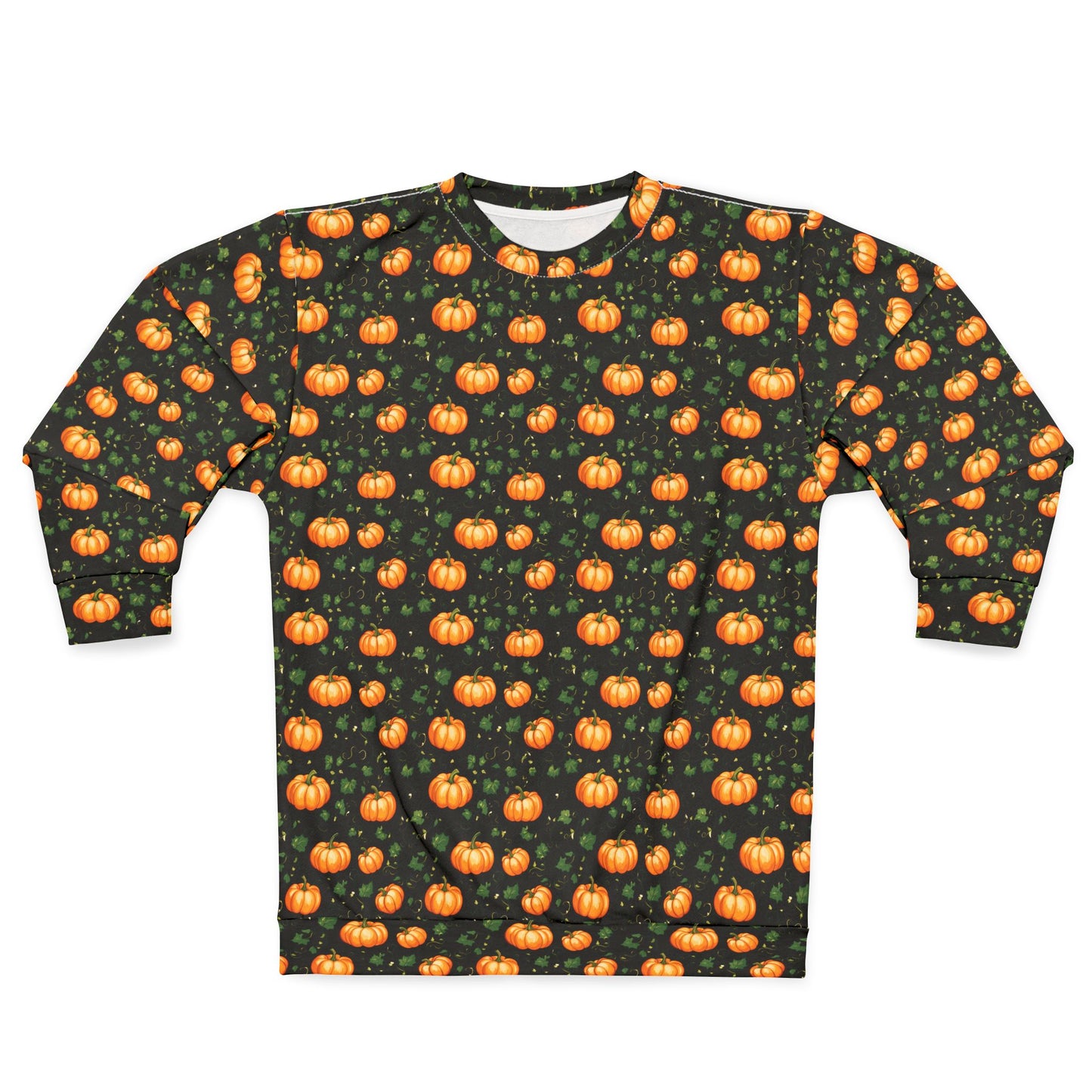 Unisex Sweatshirt Fall Pumpkin with Vines