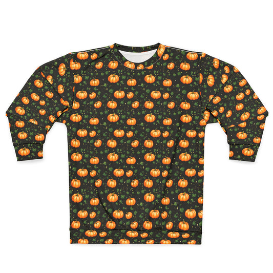 Unisex Sweatshirt Fall Pumpkin with Vines