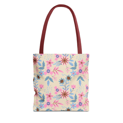 Tote Bag - Floral - Beige