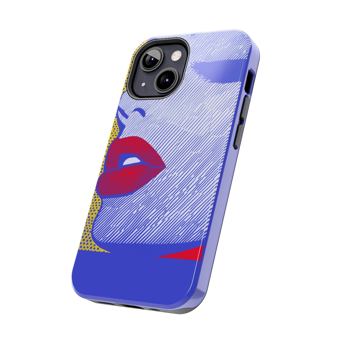 Tough Phone Cases Pop Art Modern Edge 01 Blue