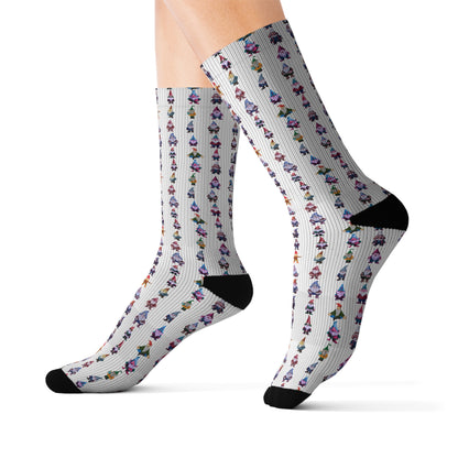 White-Gnome - Sublimation Socks