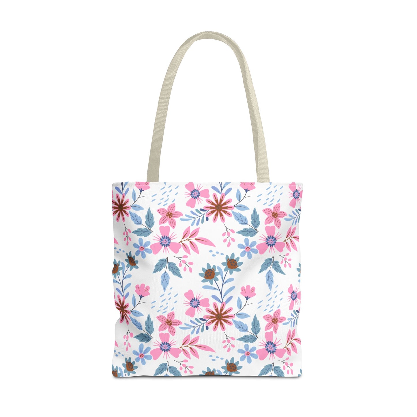 Tote Bag - Floral - White