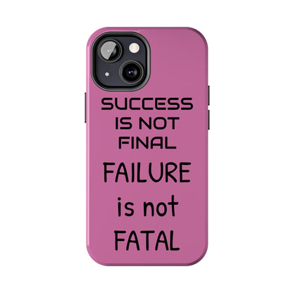 Tough Phone Cases,  Just Saying Pink 01 Custom Design Fun Unique Cover, a Gift for Tech Lover