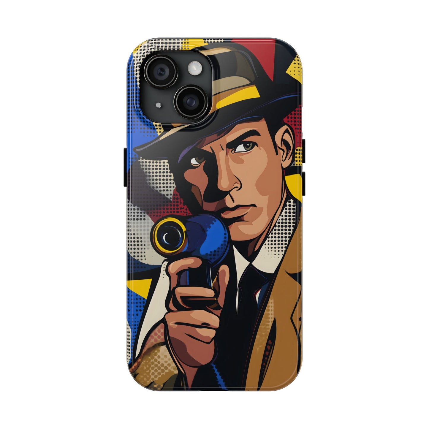 Tough Phone Cases Pop Art Modern Edge Guy Noir 01