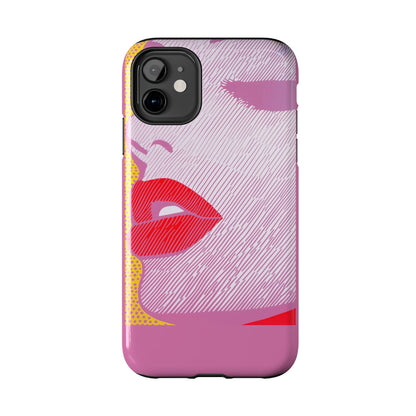 Tough Phone Cases Pop Art Modern Edge 01 Pink