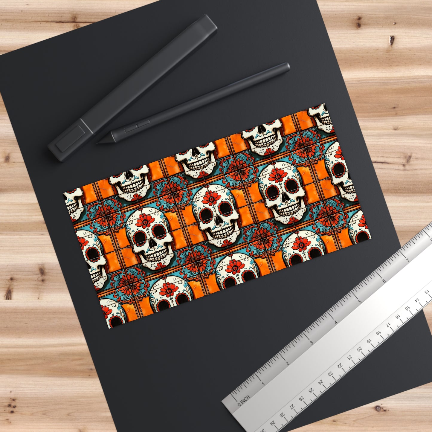 Sugar Skull Bumper Stickers 018 Day of the Dead Dia de Los Muertos, Halloween Decor - Car Decals, Laptop Stickers