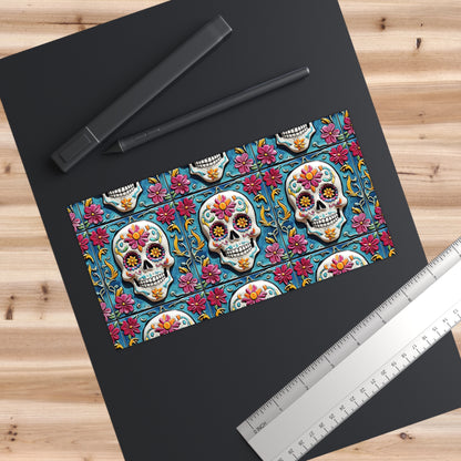 Sugar Skull Bumper Stickers 001, Day of the Dead Dia de Los Muertos, Halloween Decor - Car Decals, Laptop Stickers, Mexican