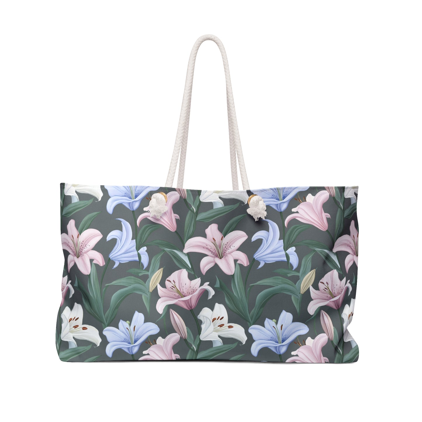 Weekender Bag - Flower Floret - Grey