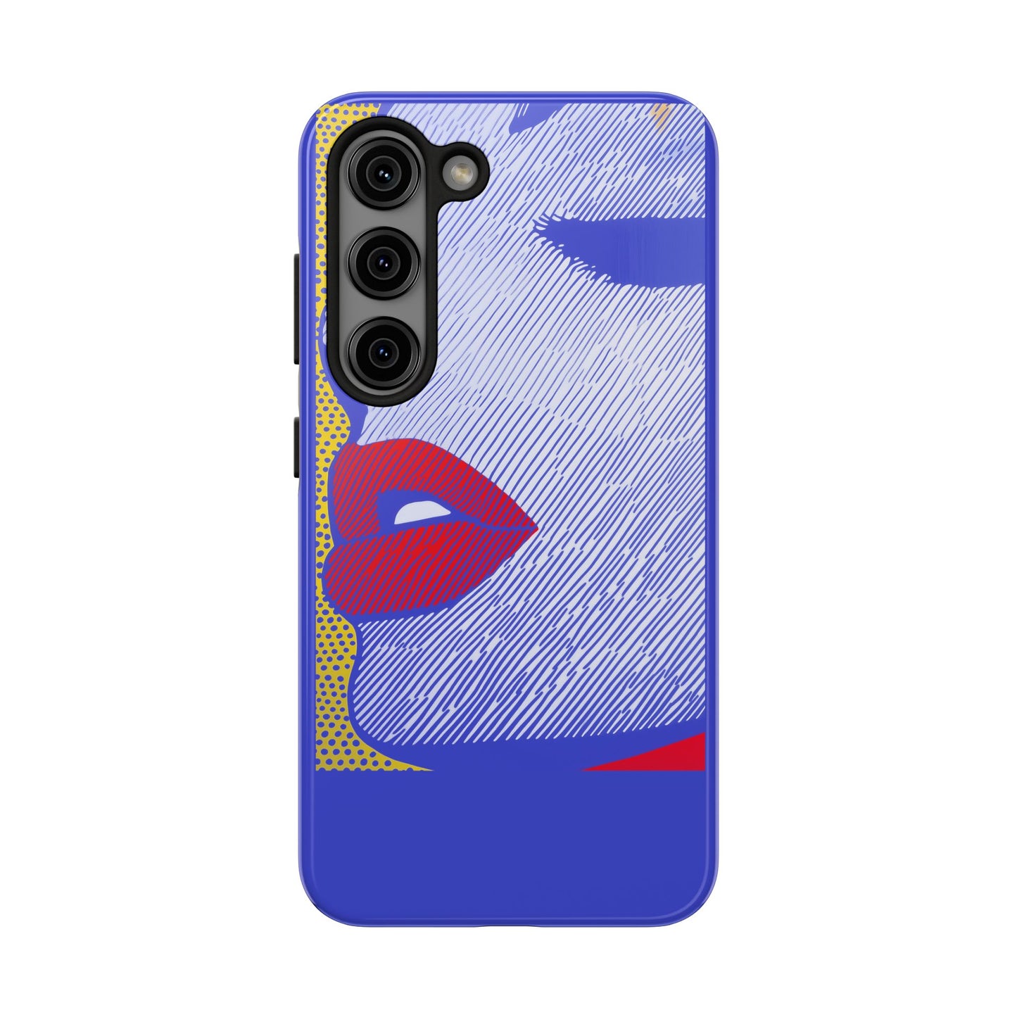 Tough Phone Cases Pop Art Modern Edge 01 Blue