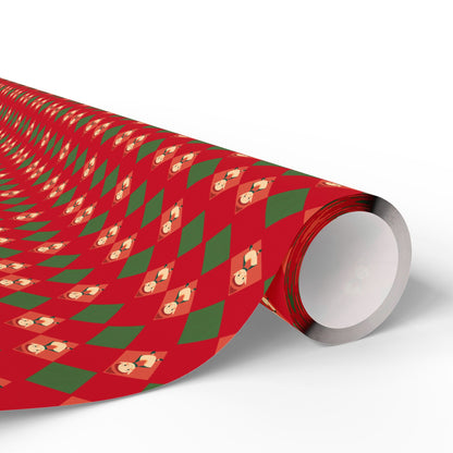 Wrapping Papers Christmas Elves Clog Red