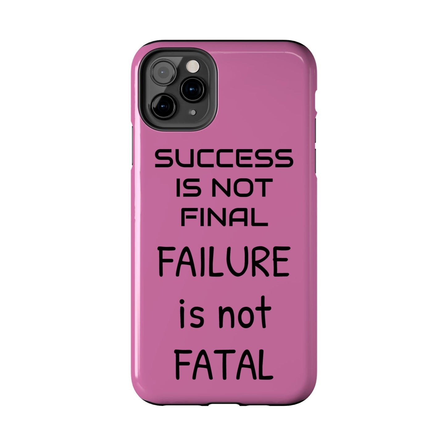 Tough Phone Cases,  Just Saying Pink 01 Custom Design Fun Unique Cover, a Gift for Tech Lover