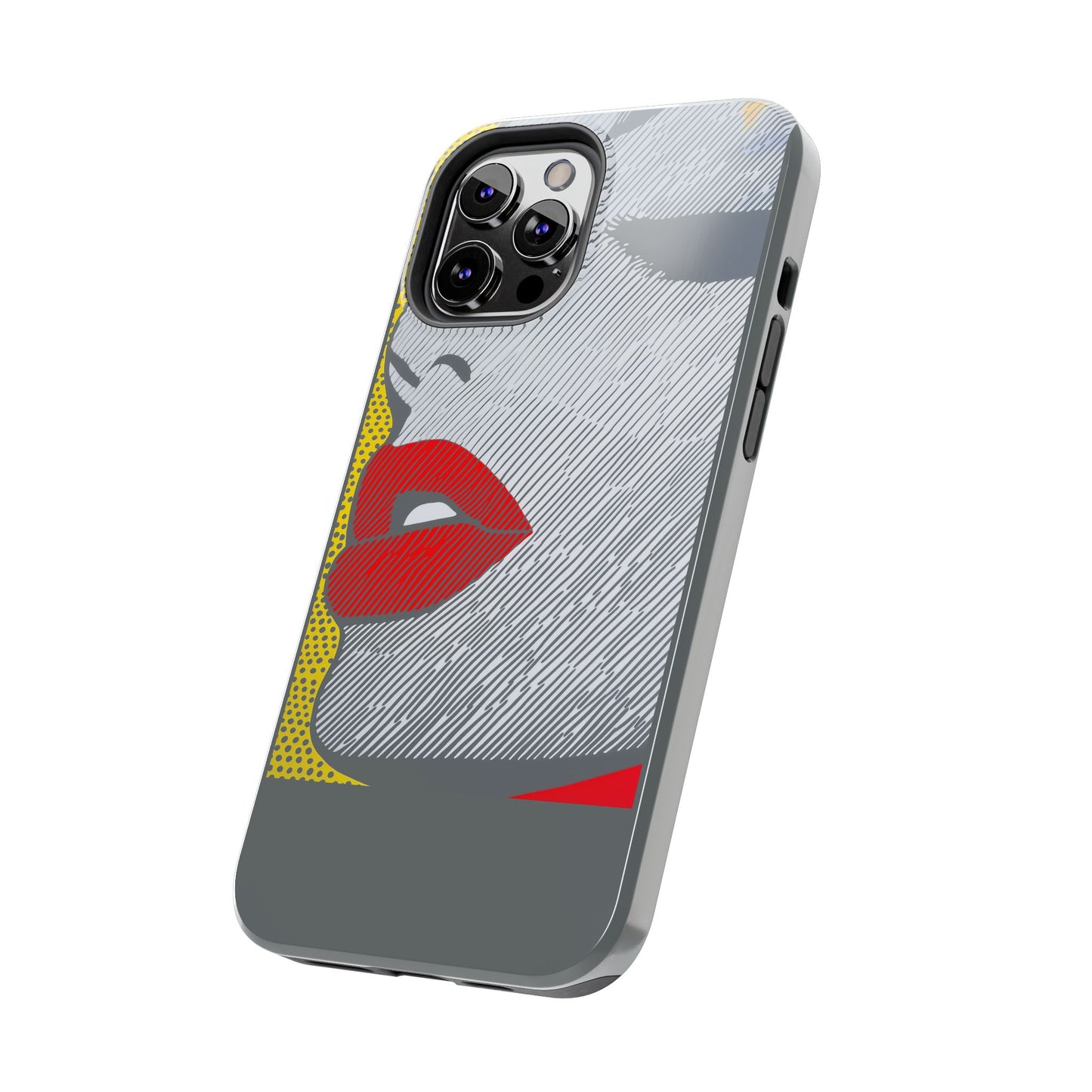 Tough Phone Cases Pop Art Modern Edge 01 Gray